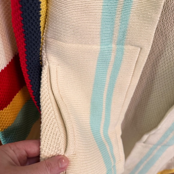 Evy’s Tree Rory Striped Hoodie Duster Cardigan L NWOT - Picture 6 of 10